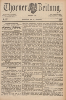 Thorner Zeitung : Begründet 1760. 1888, Nr. 277 (24 November)