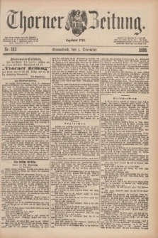Thorner Zeitung : Begründet 1760. 1888, Nr. 283 (1 December)