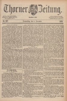 Thorner Zeitung : Begründet 1760. 1888, Nr. 287 (6 December)
