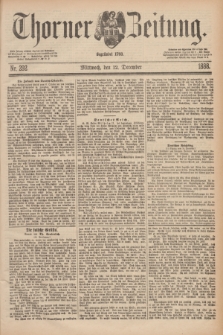 Thorner Zeitung : Begründet 1760. 1888, Nr. 292 (12 Dezember)