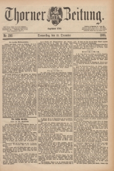 Thorner Zeitung : Begründet 1760. 1888, Nr. 293 (13 December)