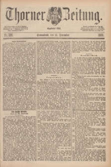 Thorner Zeitung : Begründet 1760. 1888, Nr. 295 (15 December)