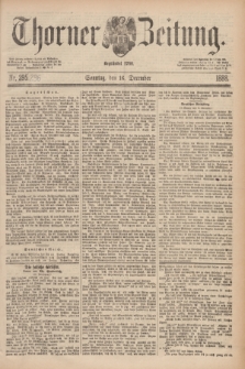 Thorner Zeitung : Begründet 1760. 1888, Nr 296 (16 Dezember) + dod.