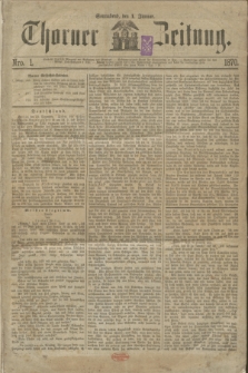 Thorner Zeitung. 1870, Nro. 1 (1 Januar)