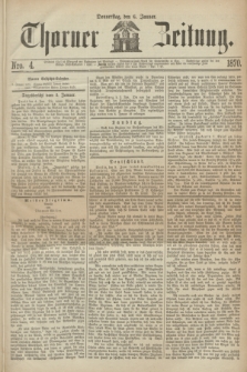 Thorner Zeitung. 1870, Nro. 4 (6 Januar)
