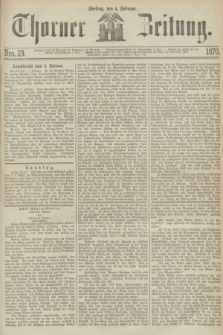 Thorner Zeitung. 1870, Nro. 29 (4 Februar)