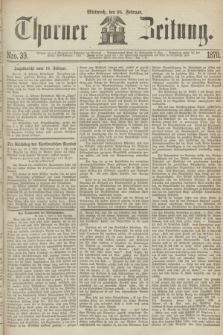 Thorner Zeitung. 1870, Nro. 39 (16 Februar)