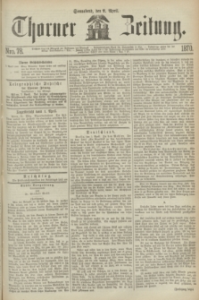 Thorner Zeitung. 1870, Nro. 78 (2 April)