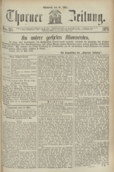 Thorner Zeitung. 1870, Nro. 110 (11 Mai)