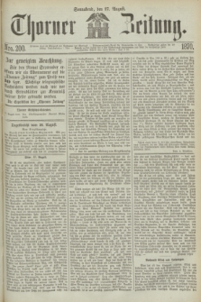 Thorner Zeitung. 1870, Nro. 200 (27 August)