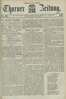Thorner Zeitung. 1870, Nro. 203 (31 August)