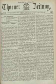 Thorner Zeitung. 1870, Nro. 210 (8 September)