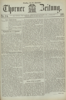 Thorner Zeitung. 1870, Nro. 214 (13 September)