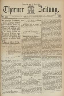 Thorner Zeitung. 1870, Nro. 228 (29 September)