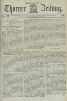 Thorner Zeitung. 1870, Nro. 239 (12 October)
