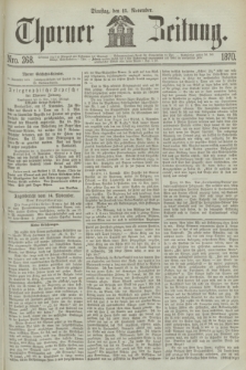 Thorner Zeitung. 1870, Nro. 268 (15 November)