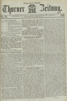 Thorner Zeitung. 1870, Nro. 271 (18 November)