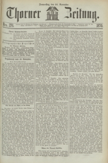 Thorner Zeitung. 1870, Nro. 276 (24 November)
