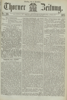 Thorner Zeitung. 1870, Nro. 286 (6 December)