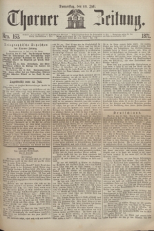 Thorner Zeitung. 1871, Nro. 163 (13 Juli)