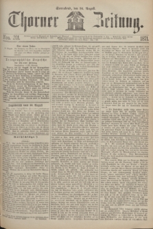 Thorner Zeitung. 1871, Nro. 201 (26 August)