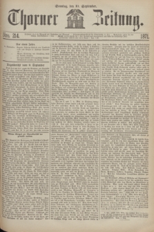 Thorner Zeitung. 1871, Nro. 214 (10 September)