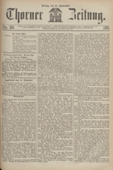 Thorner Zeitung. 1871, Nro. 218 (15 September)