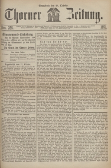 Thorner Zeitung. 1871, Nro. 255 (28 October)