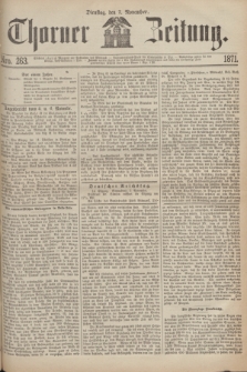 Thorner Zeitung. 1871, Nro. 263 (7 November)