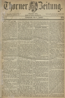 Thorner Zeitung : Gegründet 1760. 1874, Nro. 2 (3 Januar)