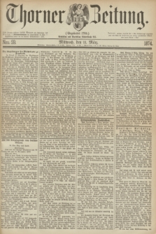 Thorner Zeitung : Gegründet 1760. 1874, Nro. 59 (11 März)