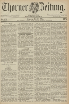 Thorner Zeitung : Gegründet 1760. 1874, Nro. 109 (10 Mai) + dod.