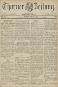 Thorner Zeitung : Gegründet 1760. 1874, Nro. 114 (17 Mai) + dod.