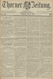 Thorner Zeitung : Gegründet 1760. 1874, Nro. 133 (10 Juni)