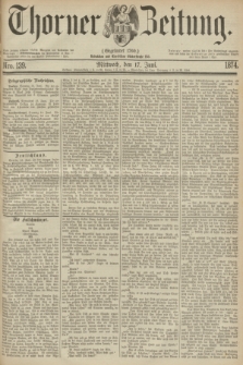 Thorner Zeitung : Gegründet 1760. 1874, Nro. 139 (17 Juni)