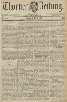 Thorner Zeitung : Gegründet 1760. 1874, Nro. 154 (4 Juli)