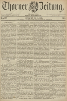 Thorner Zeitung : Gegründet 1760. 1874, Nro. 160 (11 Juli)
