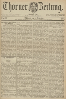 Thorner Zeitung : Gegründet 1760. 1874, Nro. 211 (9 September)