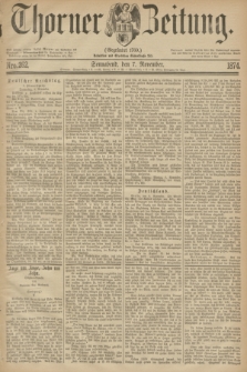 Thorner Zeitung : Gegründet 1760. 1874, Nro. 262 (7 November)