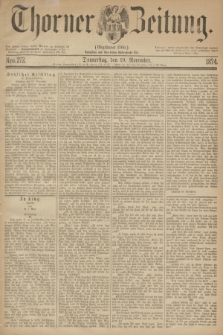 Thorner Zeitung : Gegründet 1760. 1874, Nro. 272 (19 November)