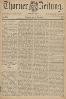 Thorner Zeitung : Gegründet 1760. 1874, Nro. 283 (2 Dezember)