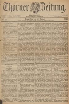Thorner Zeitung : Gegründet 1760. 1876, Nro. 16 (20 Januar)