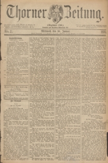 Thorner Zeitung : Gegründet 1760. 1876, Nro. 21 (26 Januar)