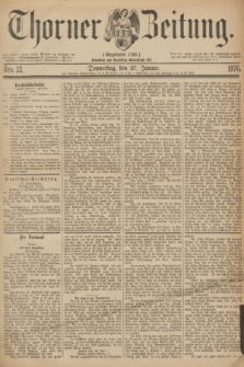 Thorner Zeitung : Gegründet 1760. 1876, Nro. 22 (27 Januar)