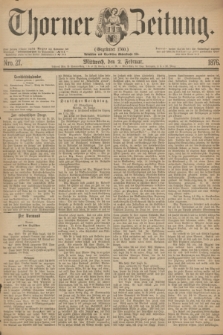 Thorner Zeitung : Gegründet 1760. 1876, Nro. 27 (2 Februar)