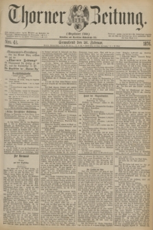 Thorner Zeitung : Gegründet 1760. 1876, Nro. 48 (26 Februar)