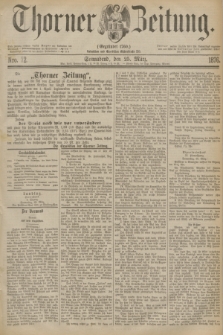 Thorner Zeitung : Gegründet 1760. 1876, Nro. 72 (25 März)