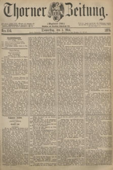 Thorner Zeitung : Gegründet 1760. 1876, Nro. 104 (4 Mai)