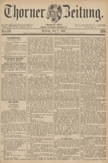Thorner Zeitung : Gegründet 1760. 1876, Nro. 156 (7 Juli)