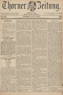 Thorner Zeitung : Gegründet 1760. 1876, Nro. 163 (15 Juli)